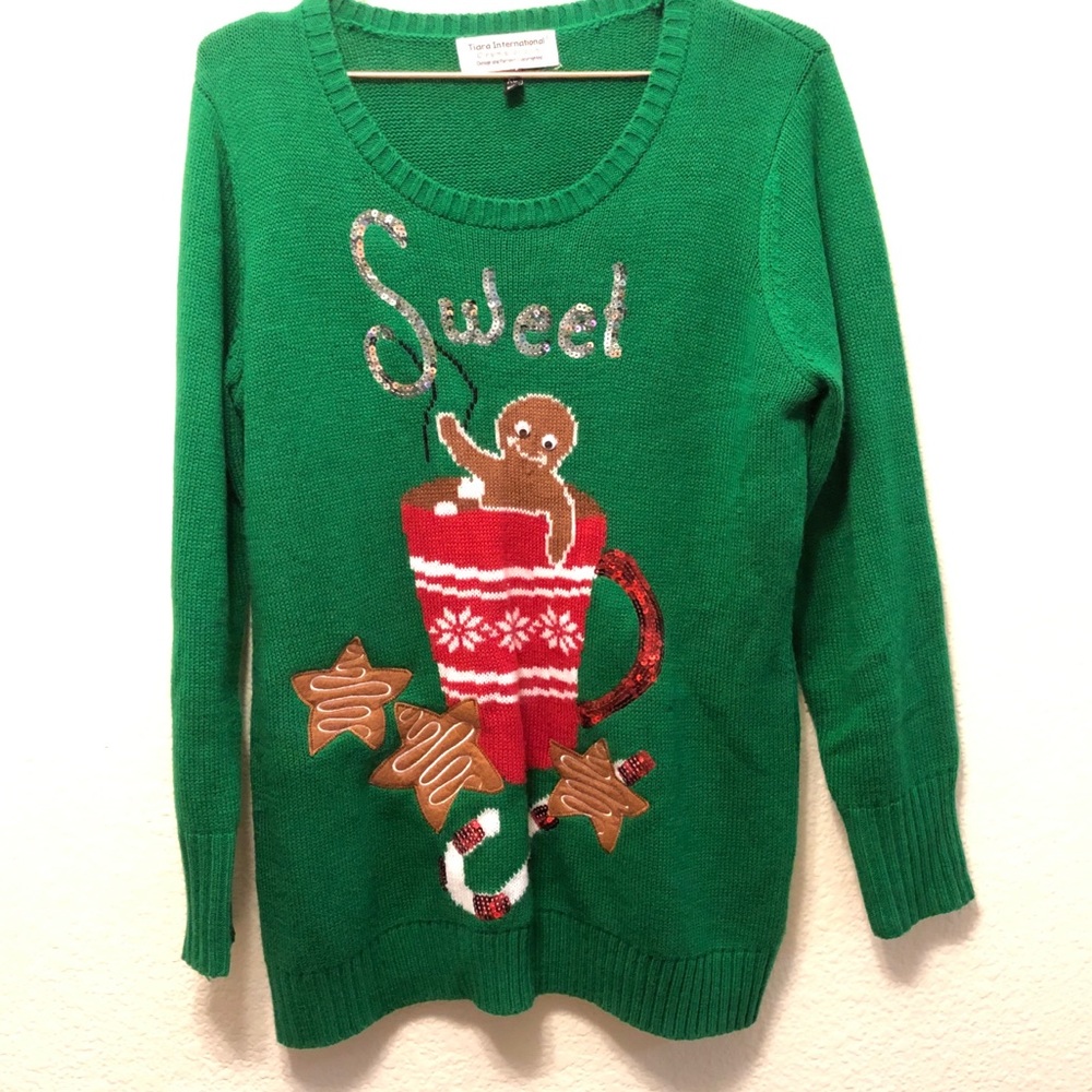 Holiday Sweater Gingerbread Man Sweet